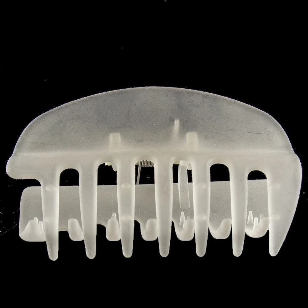 Заколка для волос большая WeLoveBeads 10 см кристальная матовая, фото №1 Заколка для волос большая WeLoveBeads 10 см кристальная матовая, фото №1