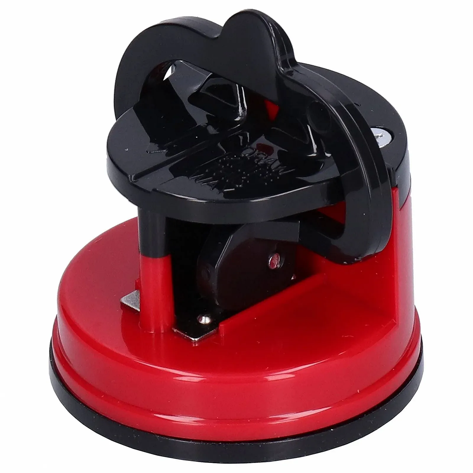 Точилка для ножей ручная с присоской ABS вольфрамовая сталь Красная, фото №1