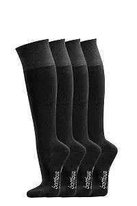 Шкарпетки 7 Months Anti-Hole Promise з бамбуку до коліна, надм'які, з амортизуючою підошвою, 4 пари - Фото 1