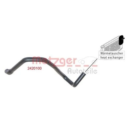 Шланг радіатора Metzger 2420100 для FORD, фото №2 Шланг радіатора Metzger 2420100 для FORD, фото №2