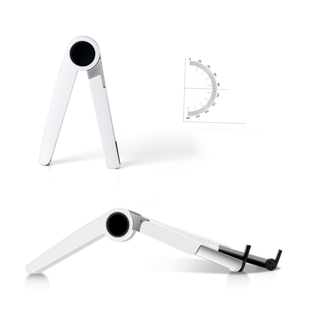 Подставка для ноутбука алюминиевая треугольная складная регулируемая по высоте портативная для охлаждения, экономия места для планшетов, ноутбуков, офиса, дома, путешествий, фото №6