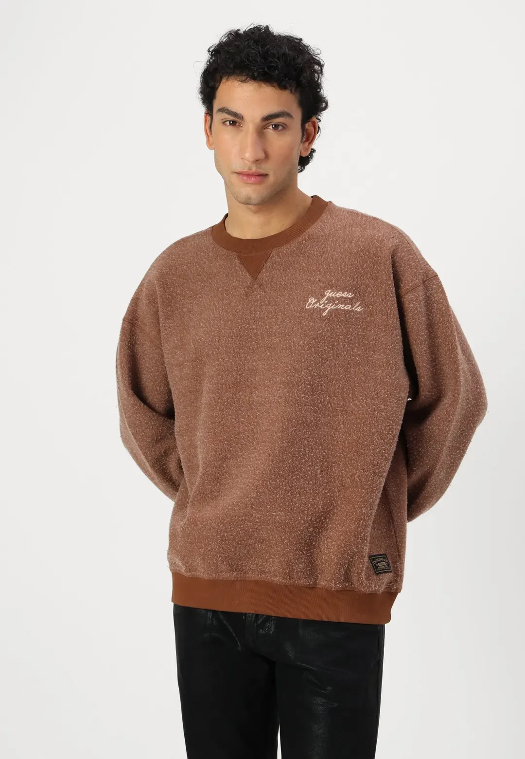 Мужской фактурный свитшот GUESS Originals / Терракотовый / Размер M, фото №4 Мужской фактурный свитшот GUESS Originals / Терракотовый / Размер M, фото №4