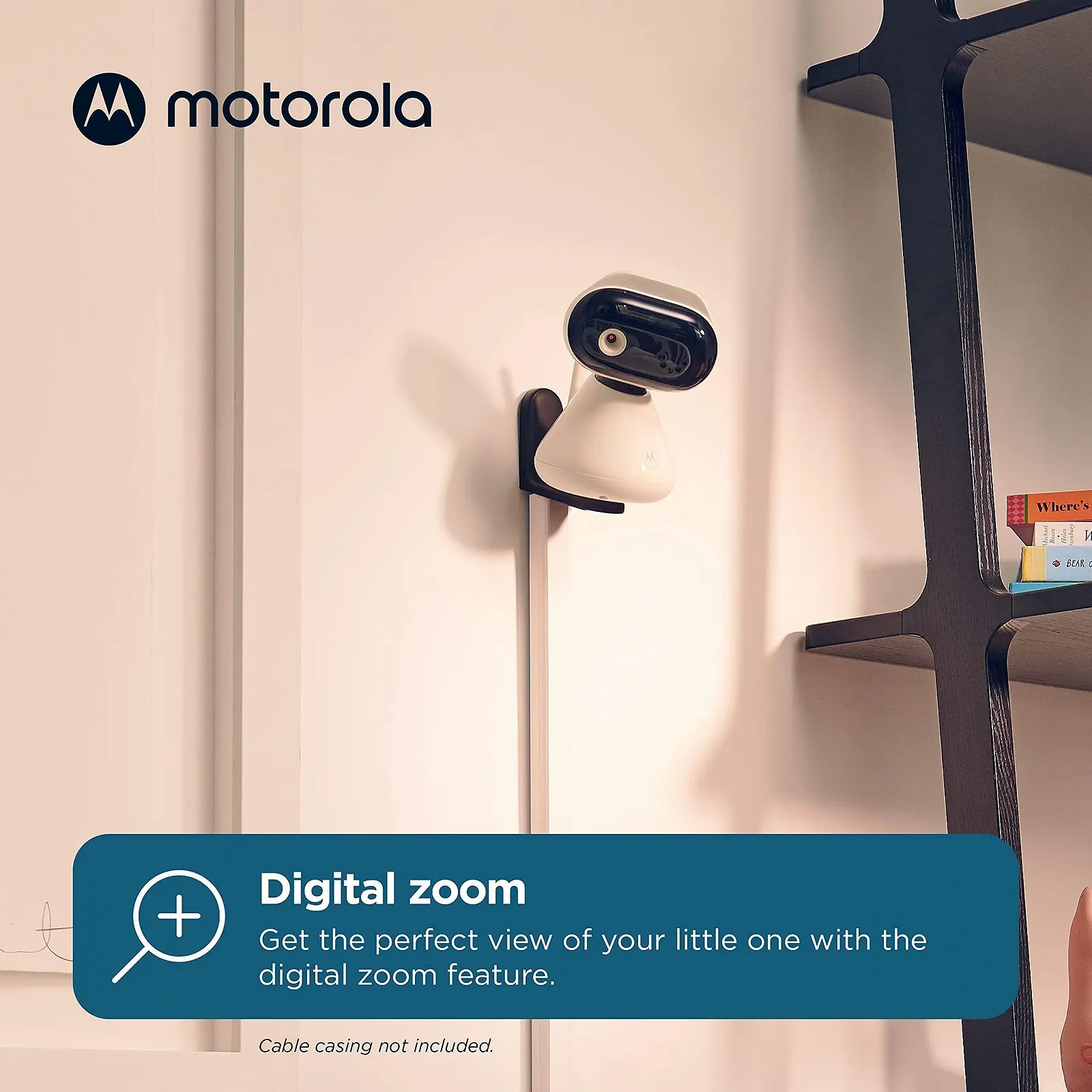 Відеоняня Motorola Nursery PIP1500 5 дюймів 2-Way Communication Temperature Night Vision 300 м White/Black, фото №3