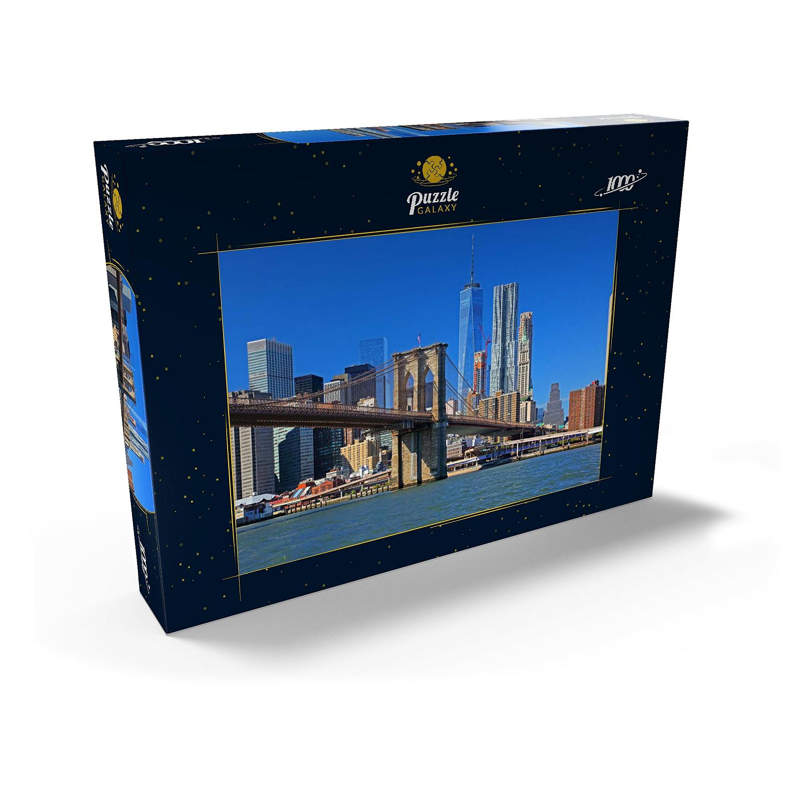 Пазл MyPuzzle Special Collection by Puzzle Galaxy View to Brooklyn Bridge with One World Trade Center, Manhattan, New York City, USA Premium 1000 деталей, фото №2