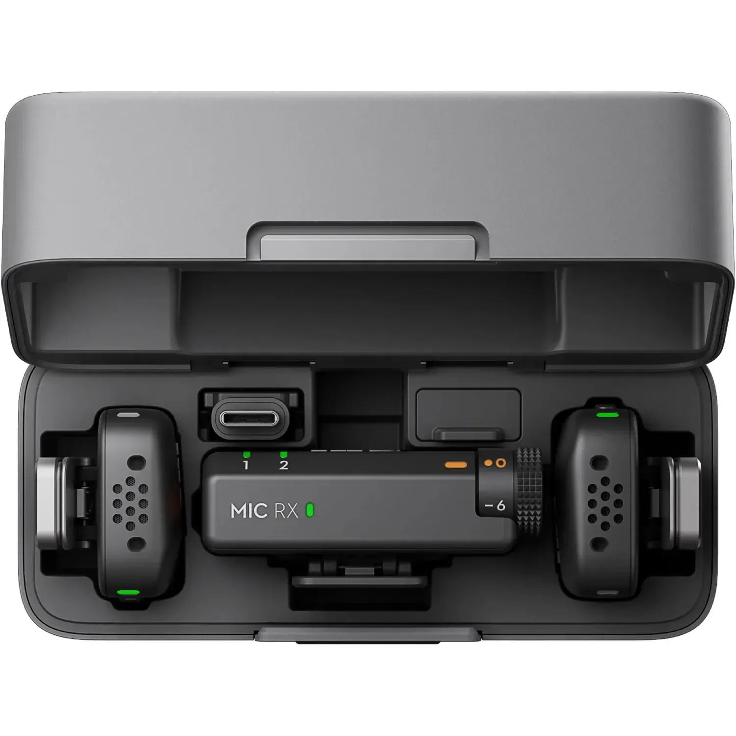 Микрофонная радиосистема DJI Mic Mini (2 TX + 1 RX + Charging Case) Infinity Black, фото №4