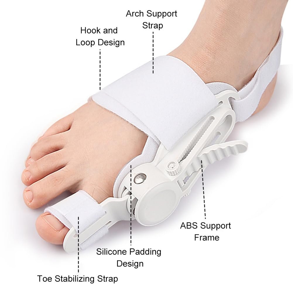 Шина для коррекции Hallux Valgus, регулируемая, фиксатор для большого пальца ноги, фото №3