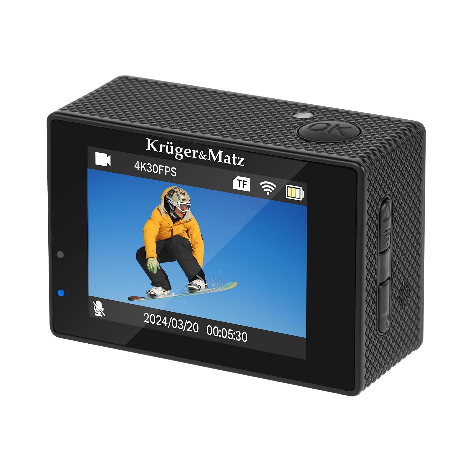 Камера Krüger&Matz Vision L400 4K 30 FPS 1GB RAM 2 Inch Display 320 x 240 px Wi-Fi Microphone Waterproof Housing KM0291, фото №3