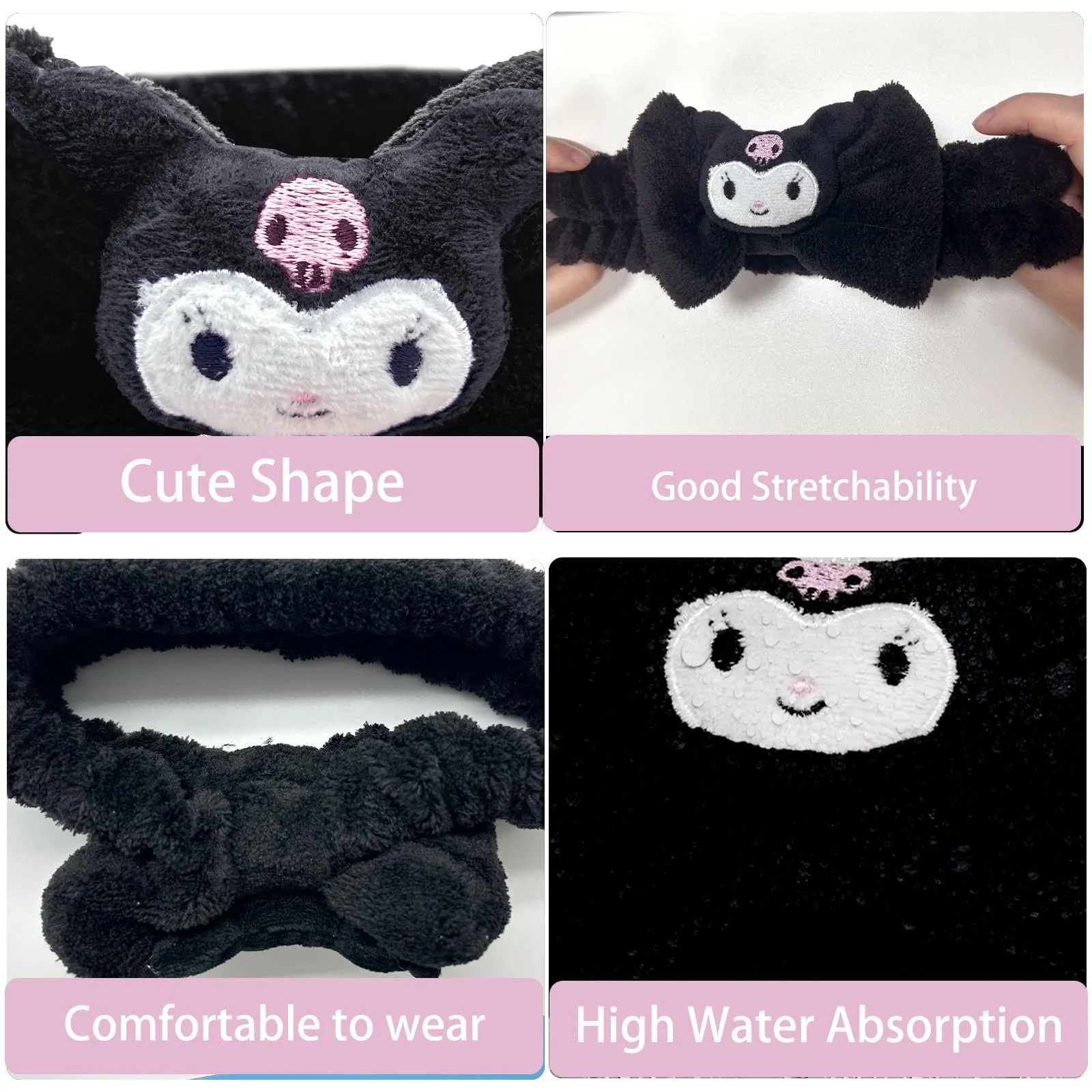 Пов'язка для волосся Kuromi Косметична, фото №3