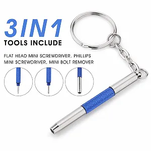 Викрутка Abeillo Mini Glasses 3 in 1 Stainless Steel 2 шт. synthetic.ua - Фото 1