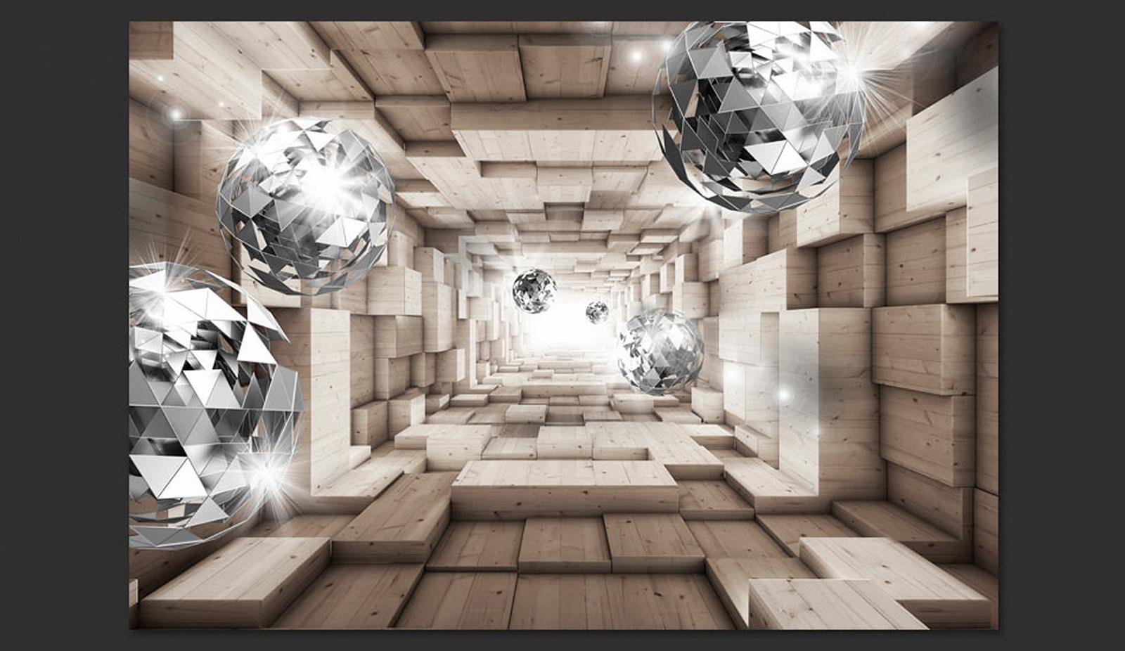 Фотообои флизелиновые murando Wooden Tunnel Ball 3D эффект 400 x 280 см XXL, фото №4 Фотообои флизелиновые murando Wooden Tunnel Ball 3D эффект 400 x 280 см XXL, фото №4