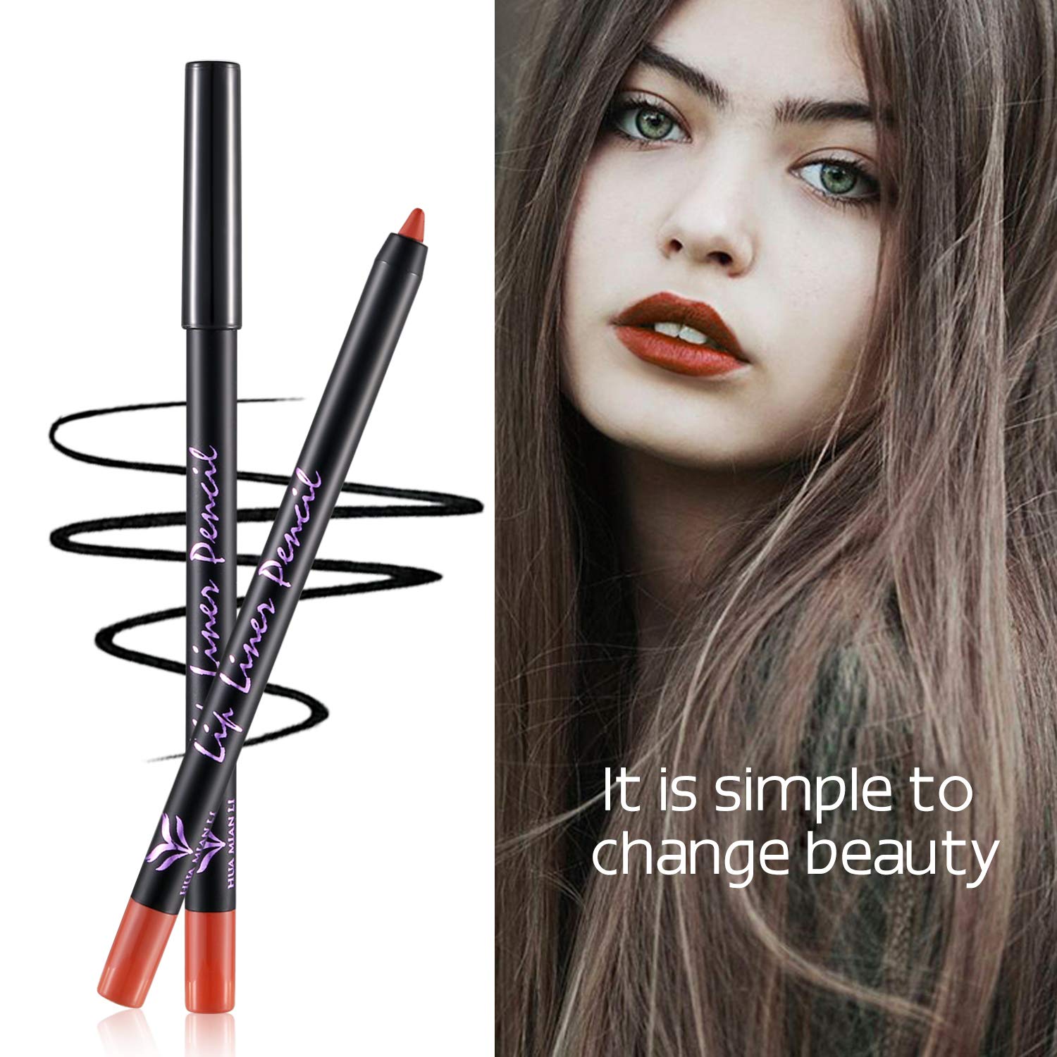 Контурный карандаш JewelryWe Professional Водостойкий Долговечный Матовый с крышечкой Упаковка 1, фото №3 Контурный карандаш JewelryWe Professional Водостойкий Долговечный Матовый с крышечкой Упаковка 1, фото №3