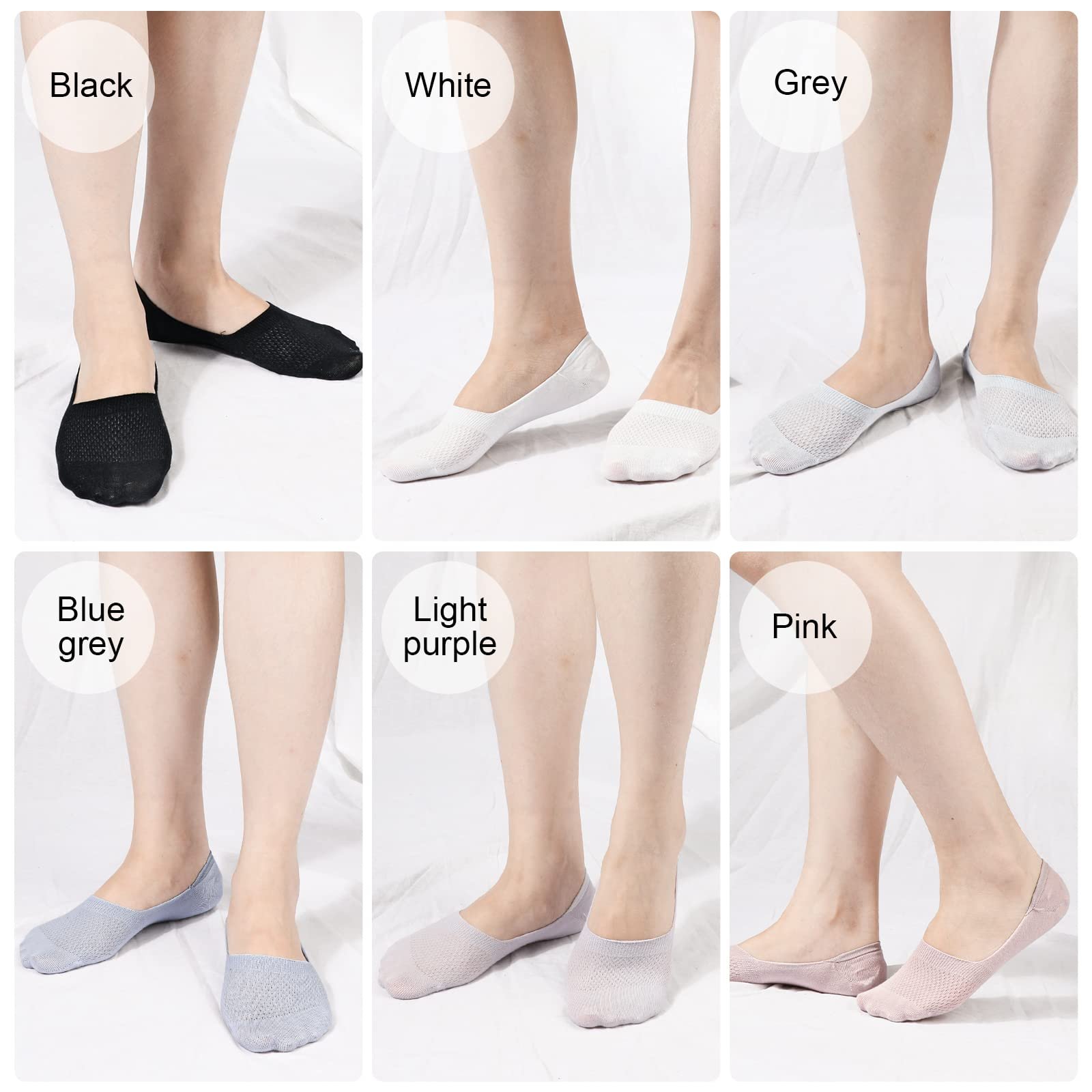 Носки TAGVO Invisible, 6 пар, фото №6