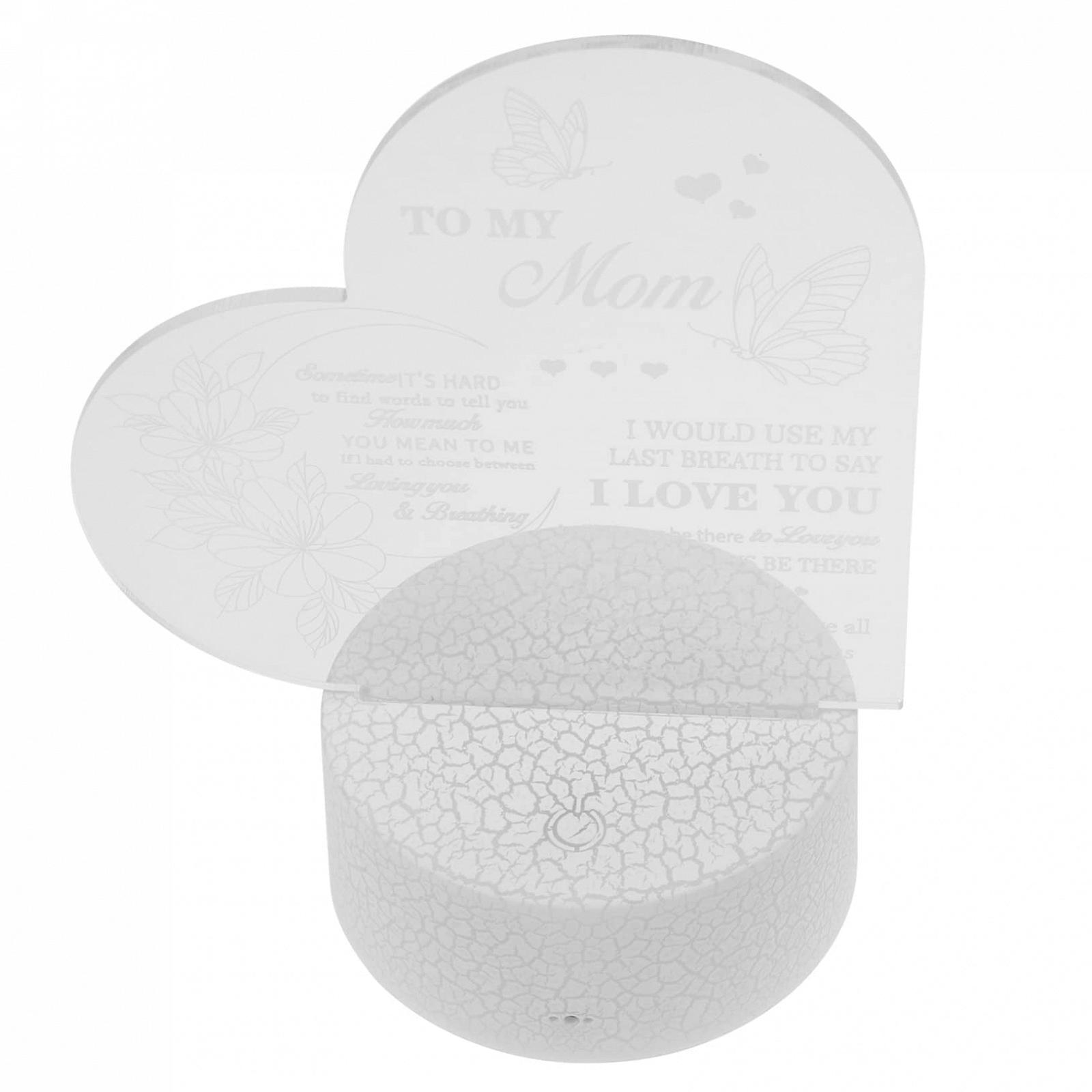 Ночник Housoutil Pack of 4 3D сердце Подружка подарки белая, фото №7