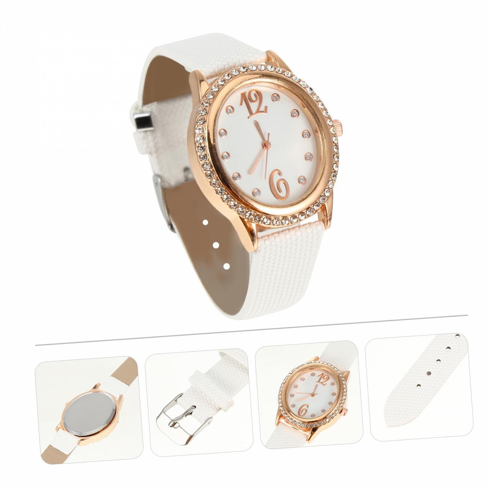 Часы Healvian маленькие с украшениями женские серебряные женские часы деловые кожаные белые, фото №9 Часы Healvian маленькие с украшениями женские серебряные женские часы деловые кожаные белые, фото №9