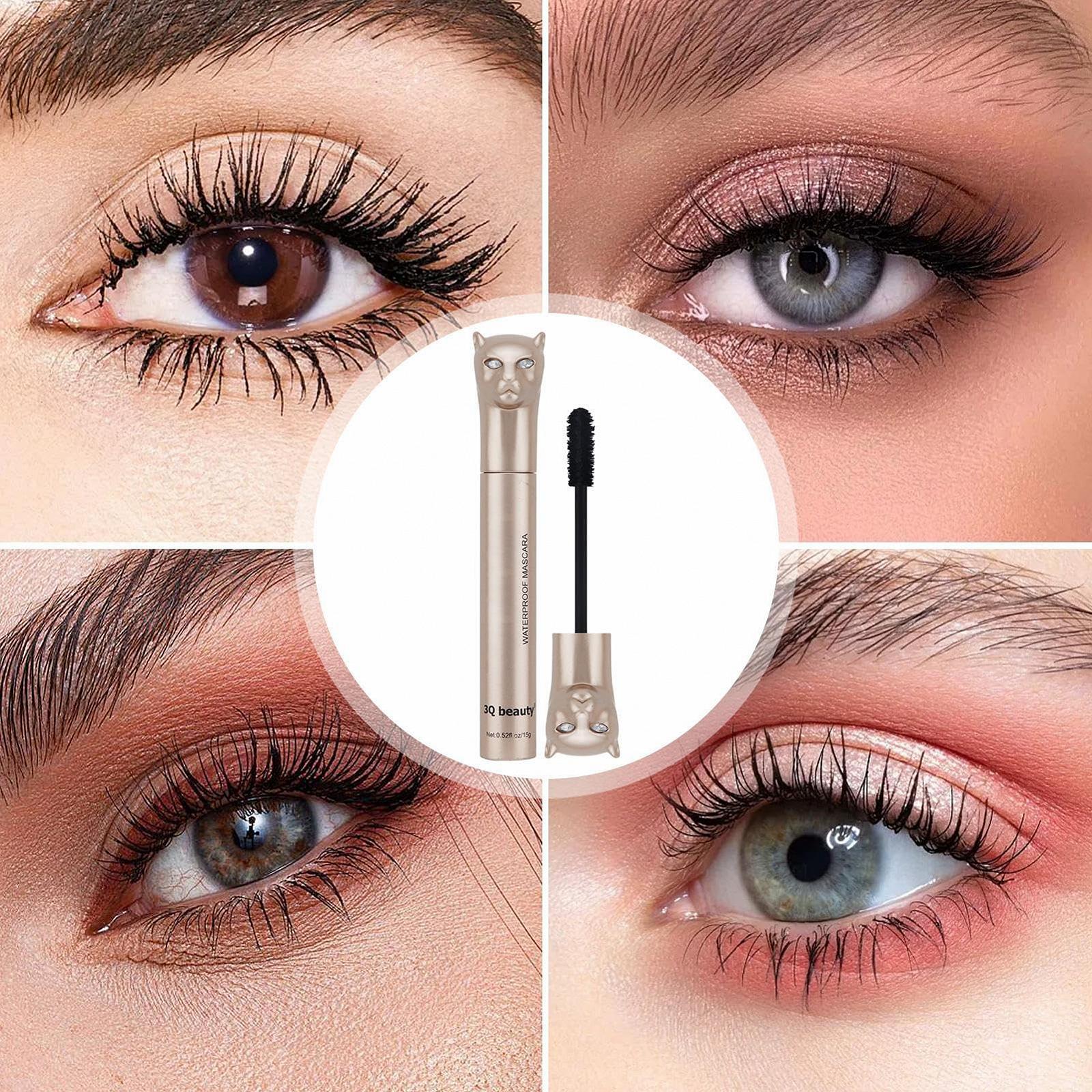 Туш для вій Puzzlegame Liquid Eyelash Extension – стійка до води, не підтікаюча, 24-годинний ефект завитку, без злипання, швидковисихаюча, Чорний, фото №3