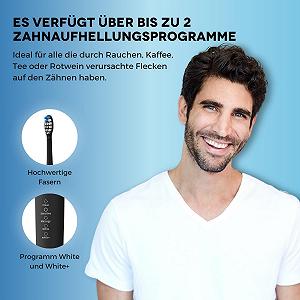 Електрична зубна щітка PixieDent Pearl звукова 5 режимів 3 рівні потужності 96000 рухів synthetic.ua - Фото 1