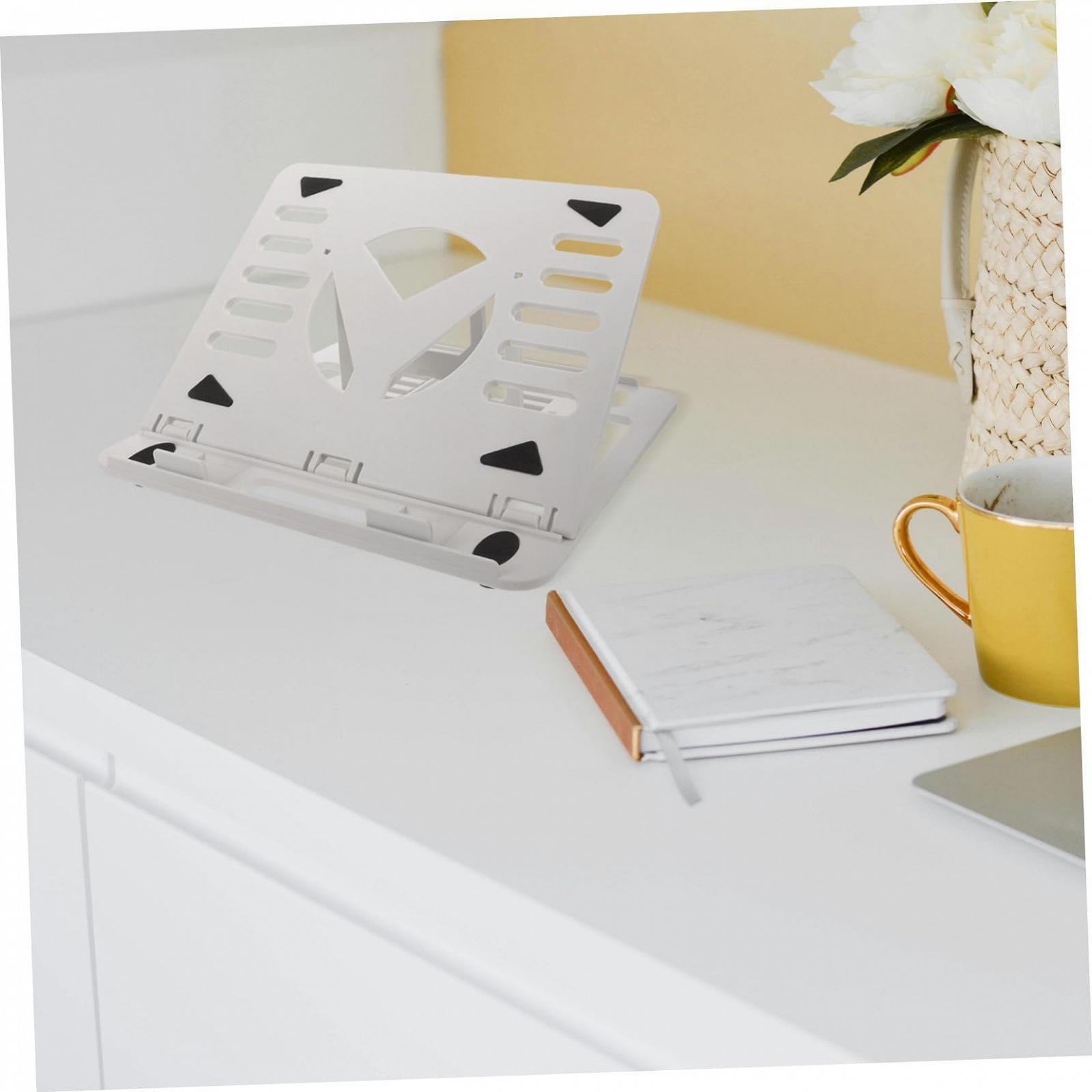 Регульована складна підставка для ноутбука з функцією охолодження, нековзкий стабільний, фото №4