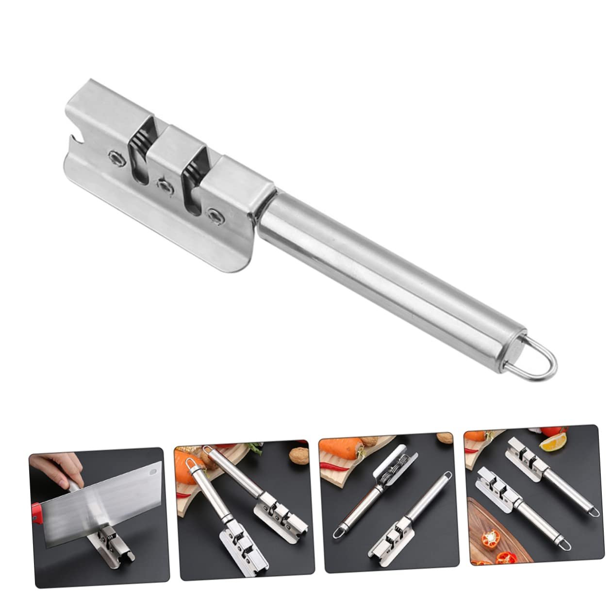 Точилка для кухонных ножей и ножниц эргономичная для правшей и левшей, фото №4