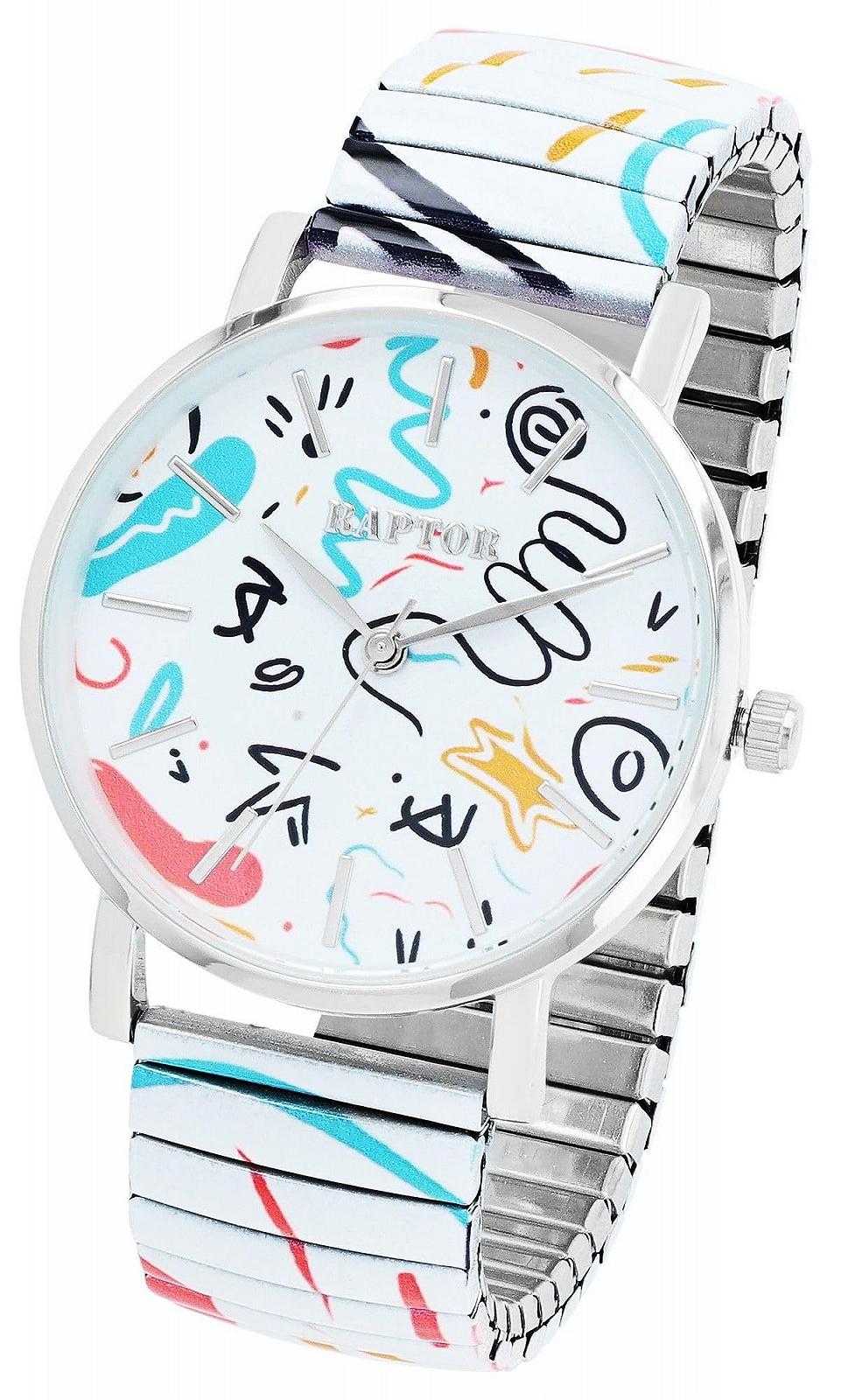 Женские часы Аналоговые Кварцевые Raptor Colourful Edition RA10205 Белый/разноцветный, фото №4 Женские часы Аналоговые Кварцевые Raptor Colourful Edition RA10205 Белый/разноцветный, фото №4