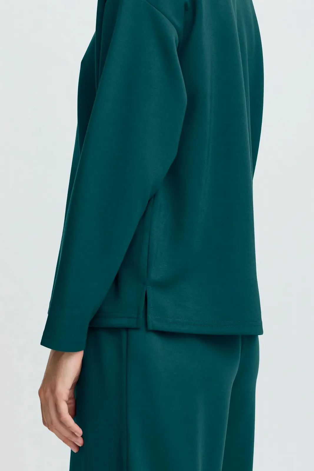 Пуловер b.young Женский Классический Крой Круглый Вырез Длинный Рукав Удобный Стильный, фото №6