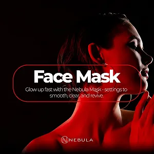 LED Маска Nebula Портативная Черный с красным, синим, желтым и ближним инфракрасным светом. synthetic.ua - Фото 1