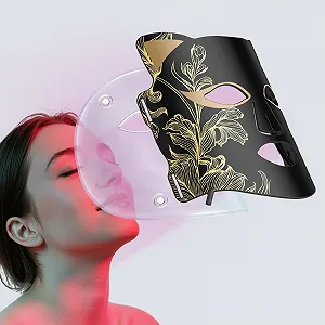 LED Лампа Красного Света для Лица с Охлаждающей Маской 1+7: Ближний Инфракрасный Свет + 7 Цветов LED Светотерапия - Фото 1