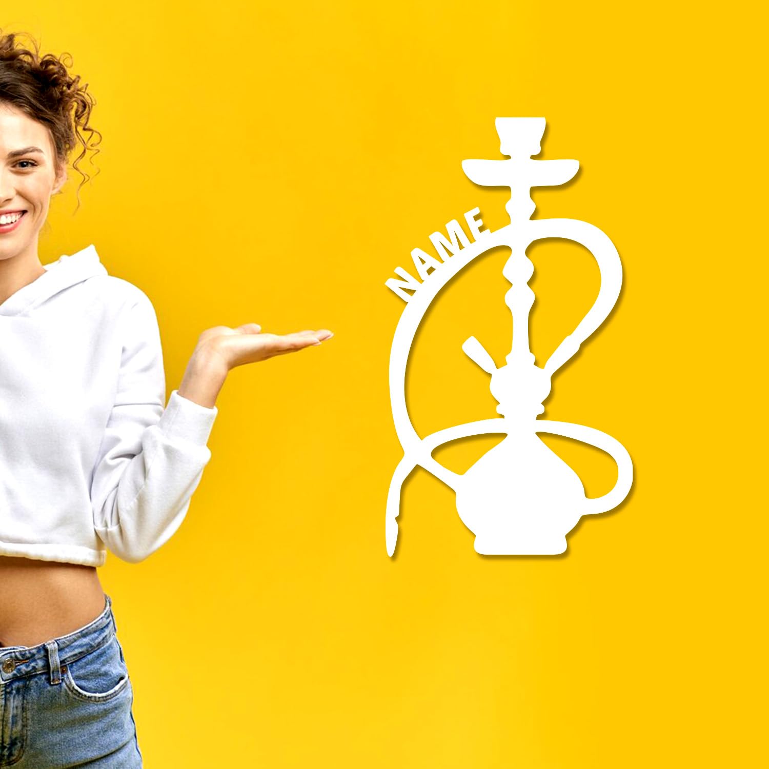 Светильник LEON FOLIEN Shisha RGB Лазерная гравировка Настольная ночник, фото №4