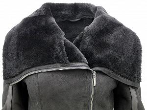 Кожаная Куртка Infinity Leather Женская Короткая Черная Овчина Мерино synthetic.ua - Фото 1