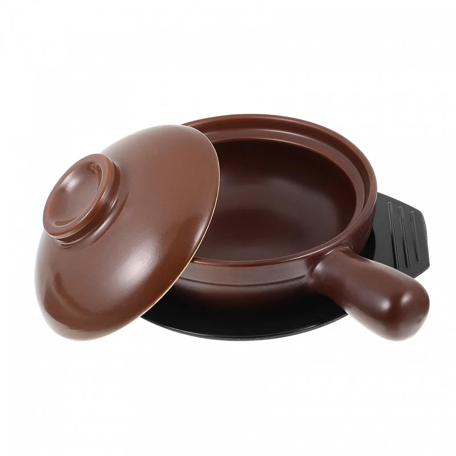 Каструля для супу керамічна термостійка з ручкою та підставкою рівномірне нагрівання, фото №1