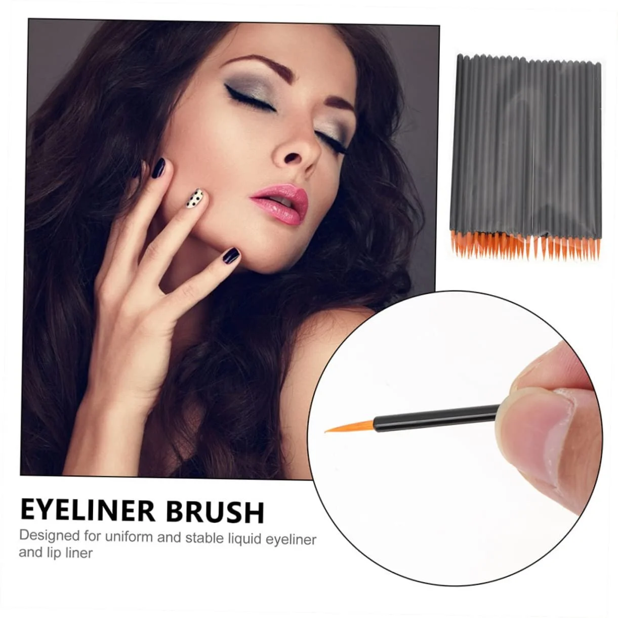 Кисти Ipetboom одноразовая для подводки глаз, 100 шт, фото №2