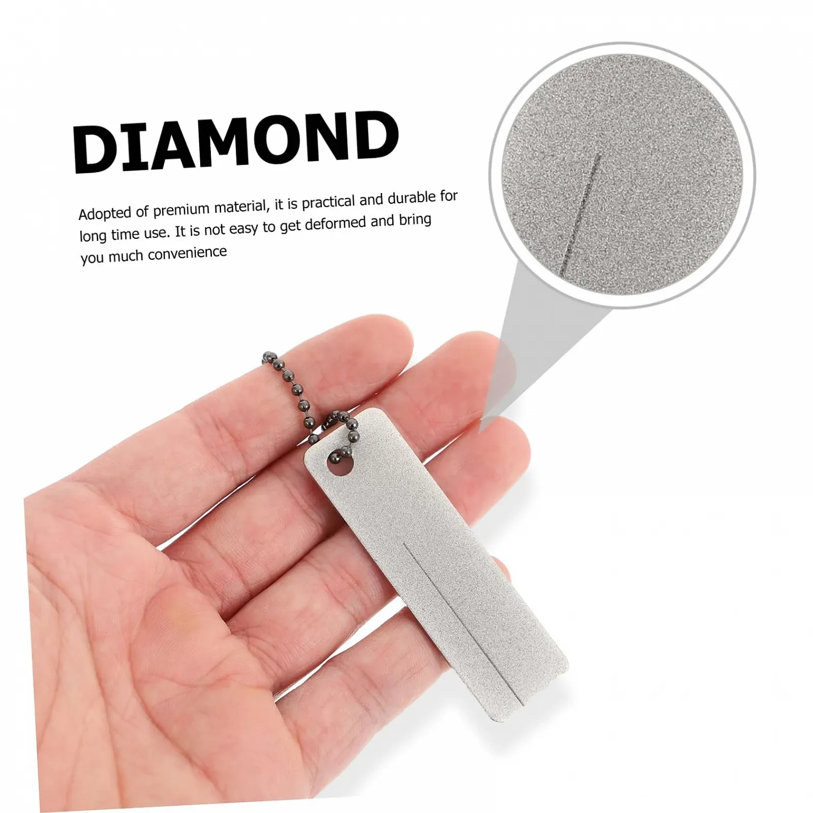 Набір точильних каменів Lurrose Алмазні Сріблясті 2 шт., фото №7