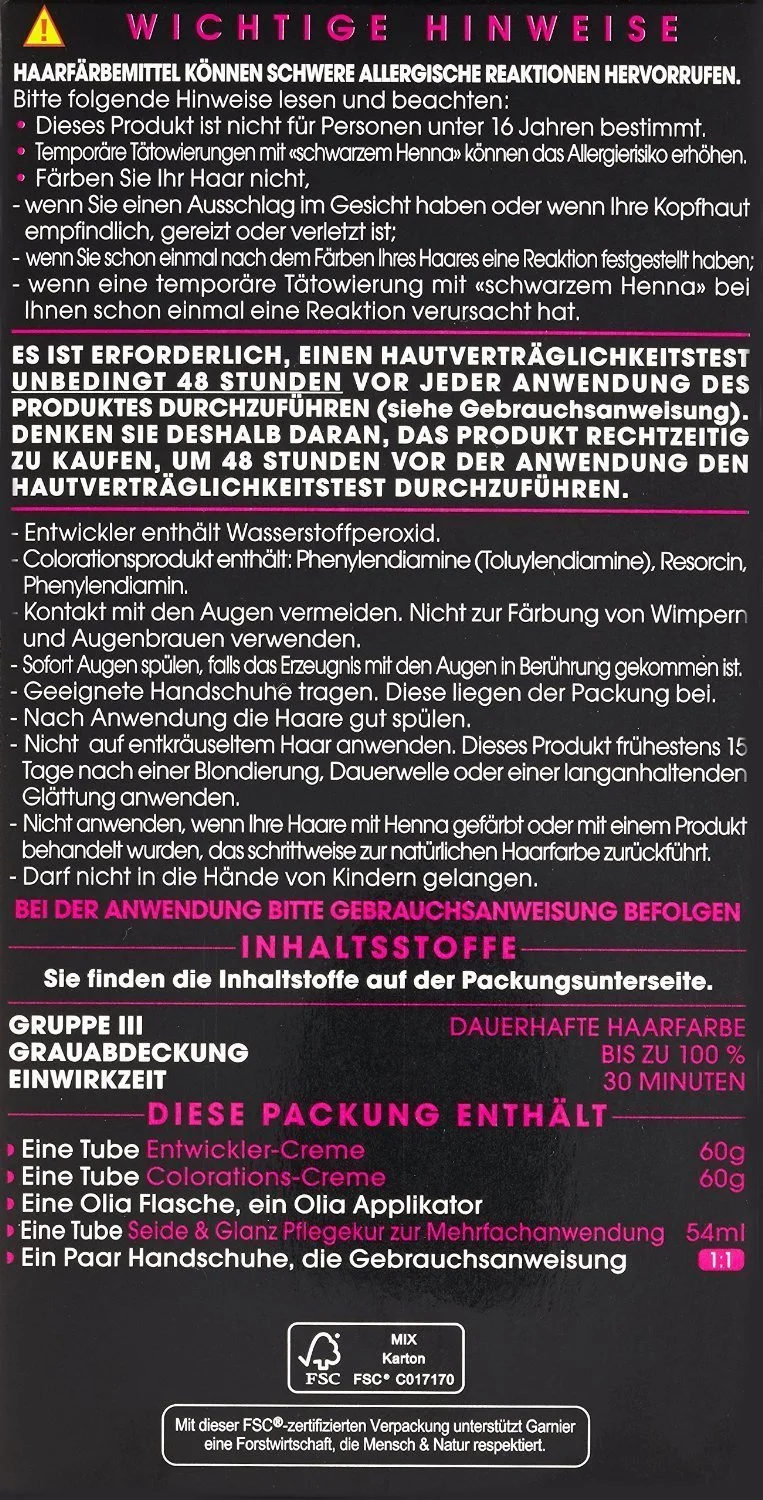 Фарба для волосся Garnier Olia 9.3 Дуже Світлий Золотистий Блондин, фото №2