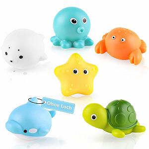 Игрушка для ванной Без отверстий 6 штук - Фото 1