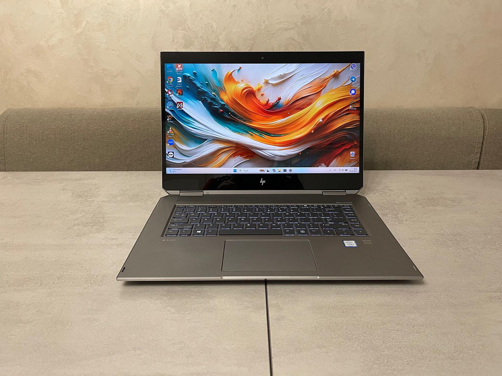 Ноутбук - трансформер HP ZBook Studio x360 G5, 15,6" 4K IPS, i9-8950HK, 16GB, 256GB, Nvidia 4GB, фото №1
