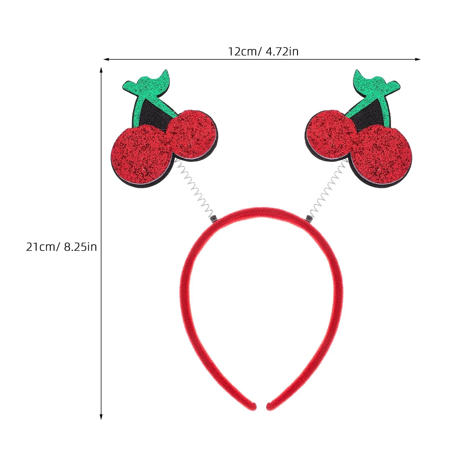Обруч Magiclulu Літня черешня з дизайном черешень, фото №2 Обруч Magiclulu Літня черешня з дизайном черешень, фото №2