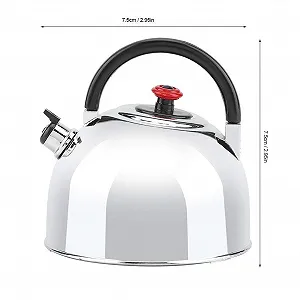 Таймер кухонный механический Teapot Stainless Steel 60 минут Форма чайника Стальной synthetic.ua - Фото 1