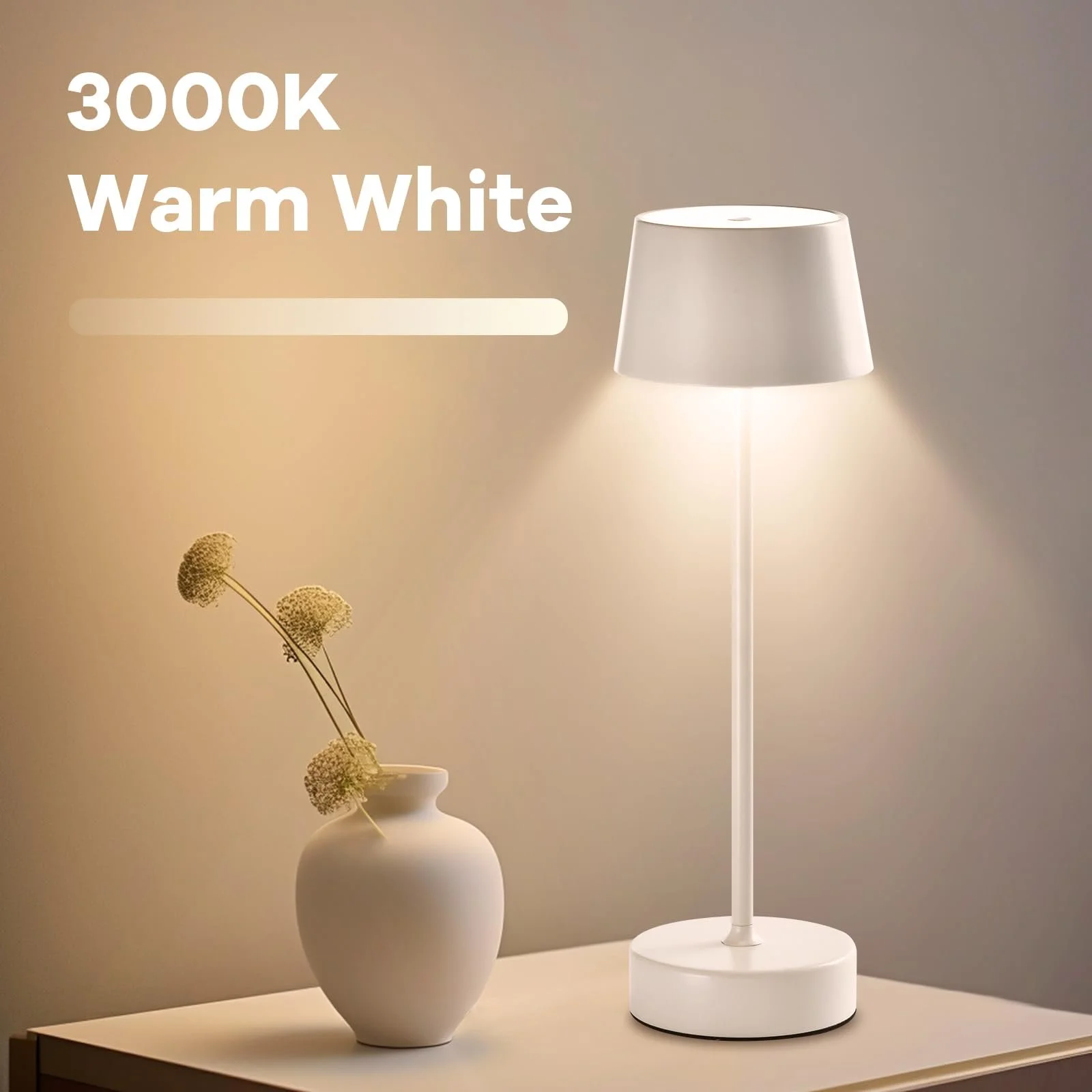 Настільна лампа LQWELL LED KT11332-1A Сенсорна USB Type-C Білий Bound, фото №2