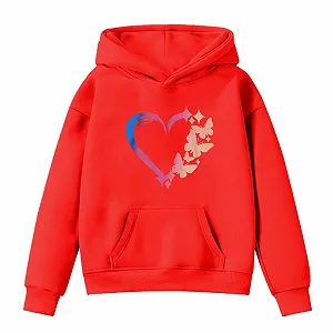 Худи для девочки Длинный рукав Принт На флисе Размер 146 - Фото 1