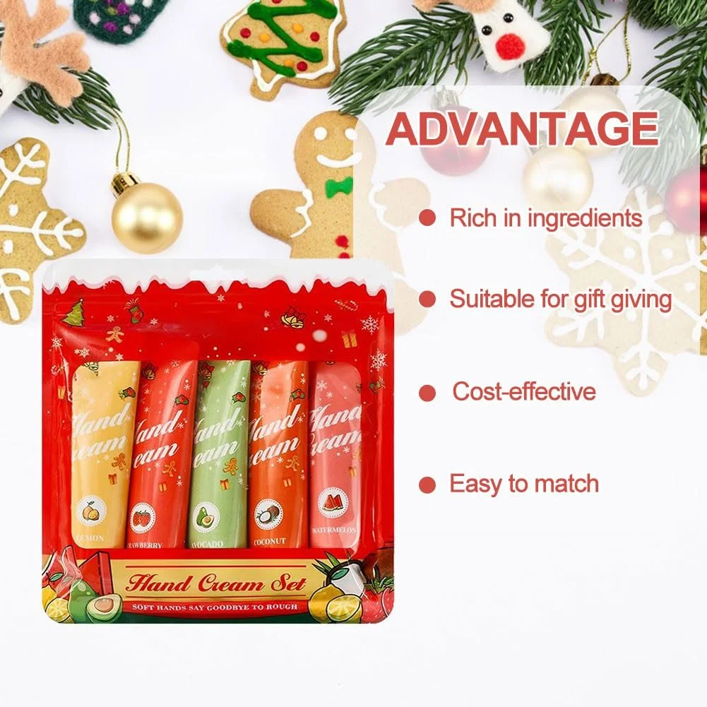 Набір з 5 кремів для рук Різдвяне морозиво, фото №3