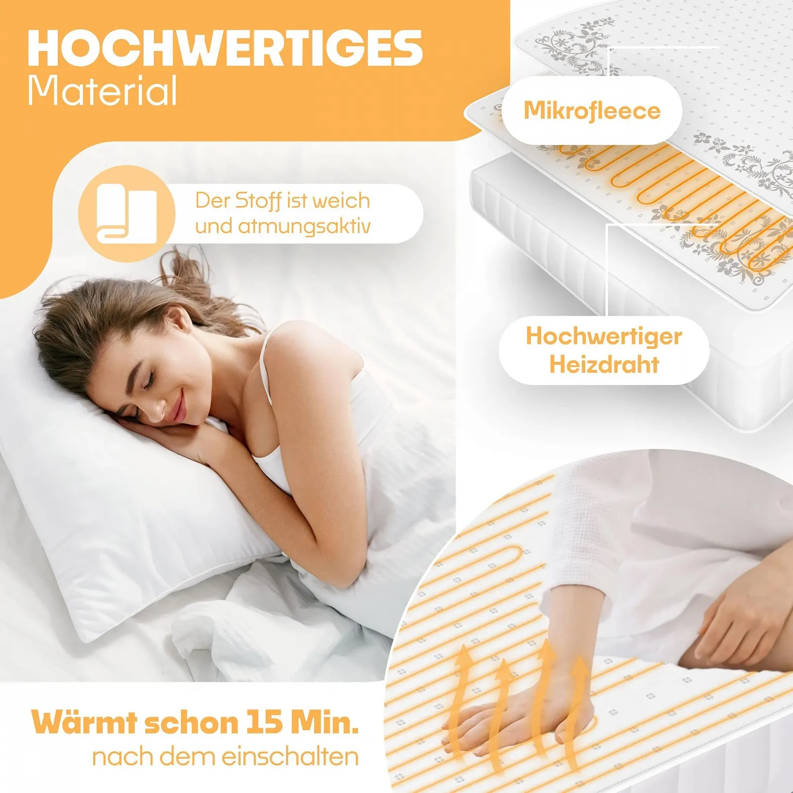 Электрическая простынь KESSER
150 x 80 см, фото №5