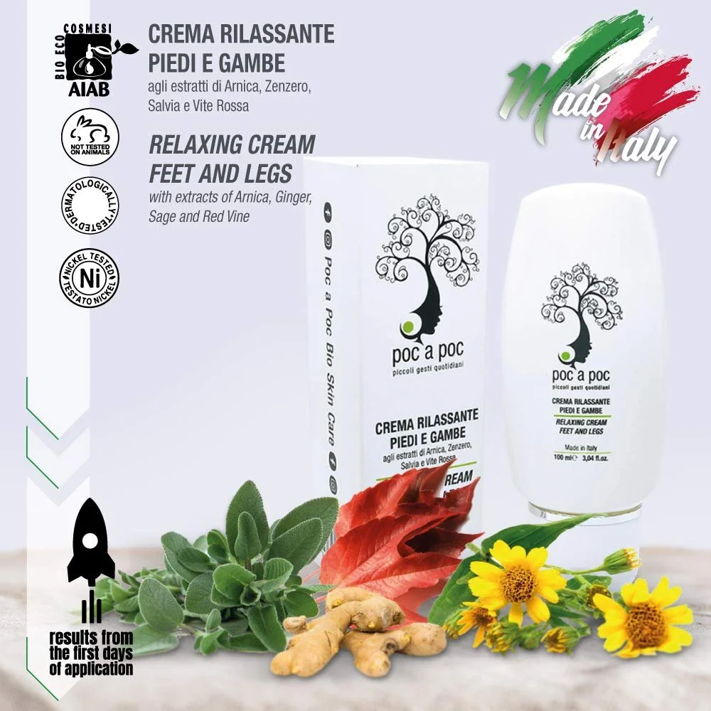 Крем для ног и стоп POC A POC с экстрактами красного винограда, арники и имбиря, 100 мл, фото №4