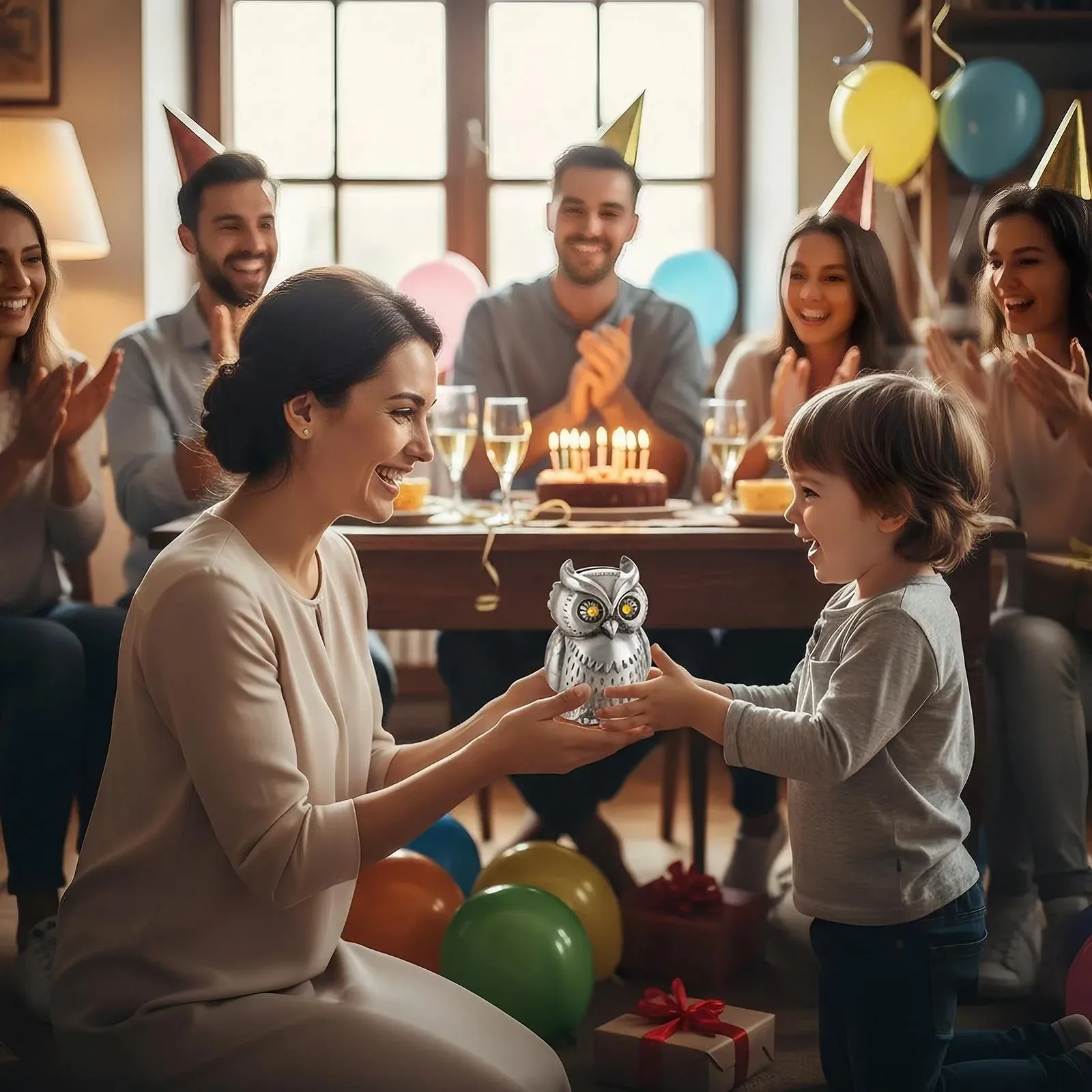 Скарбничка Managers Сова металева Настільна, фото №3