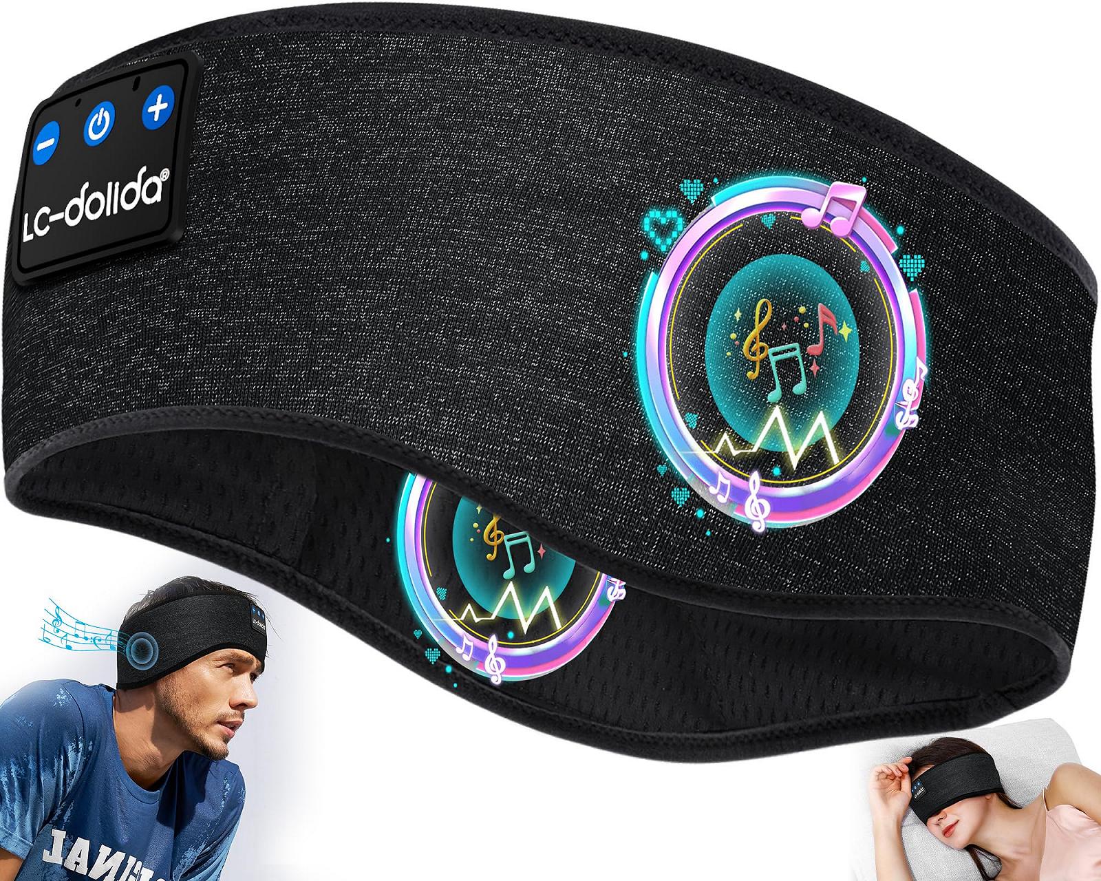 Наушники LC-dolida Sleep Headphones Headband Sleep Mask с Bluetooth Головной Повязкой Разноцветные, фото №1