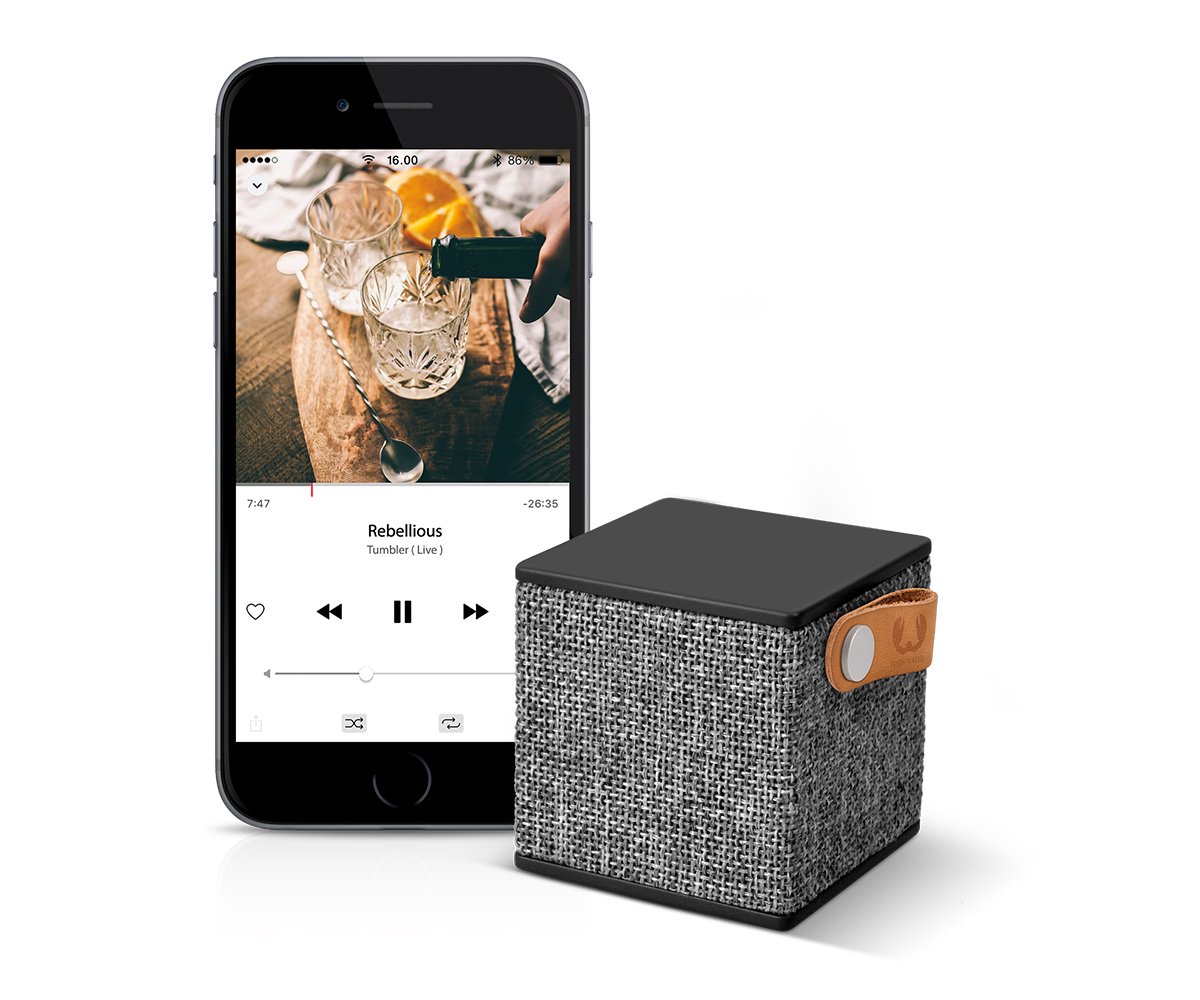 Колонка Fresh 'n Rebel Rockbox Cube Fabriq Edition BT Concrete 1RB1000CC, фото №3