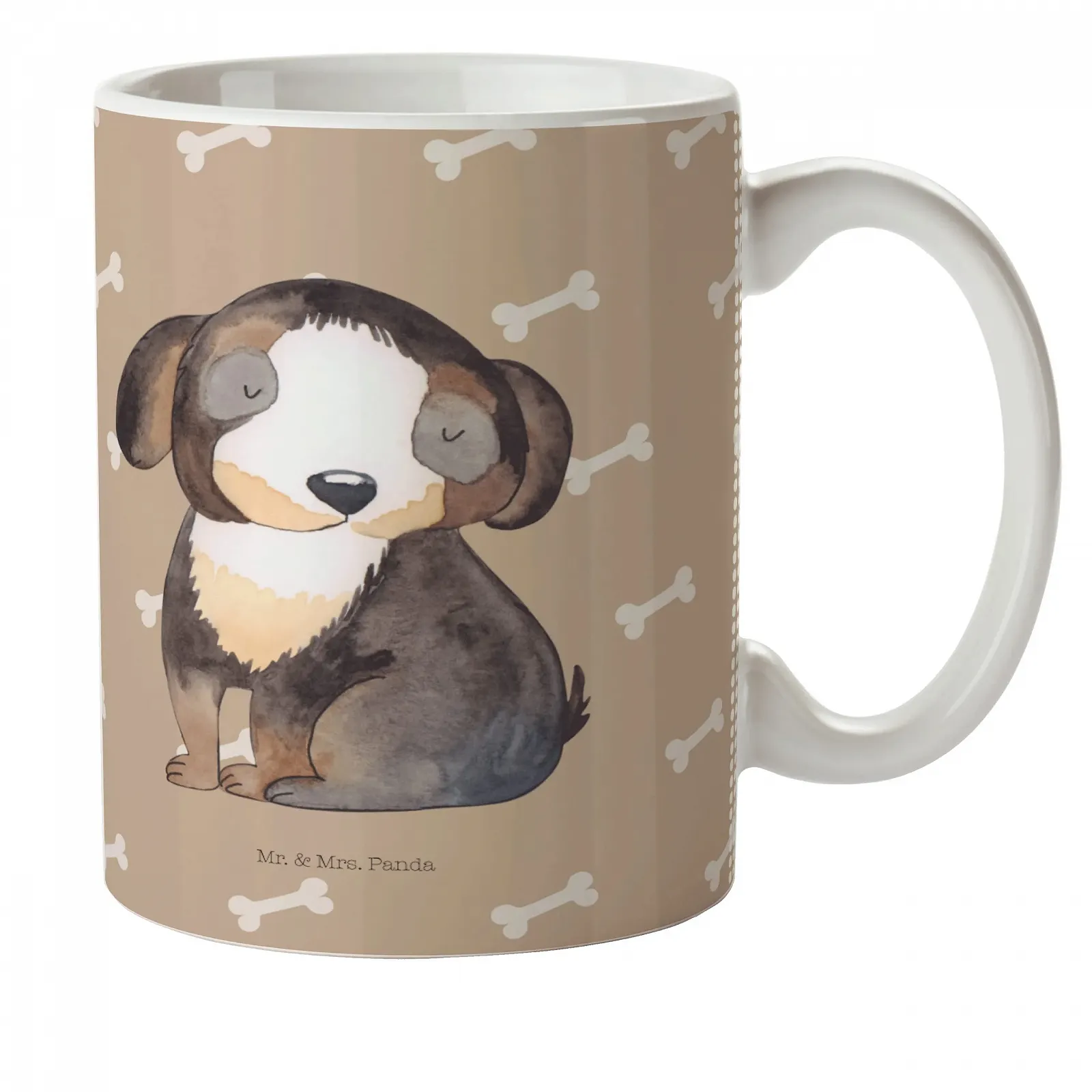 Кухоль Дитячий Mr. & Mrs. Panda Собака Розслаблений Чорний, фото №1