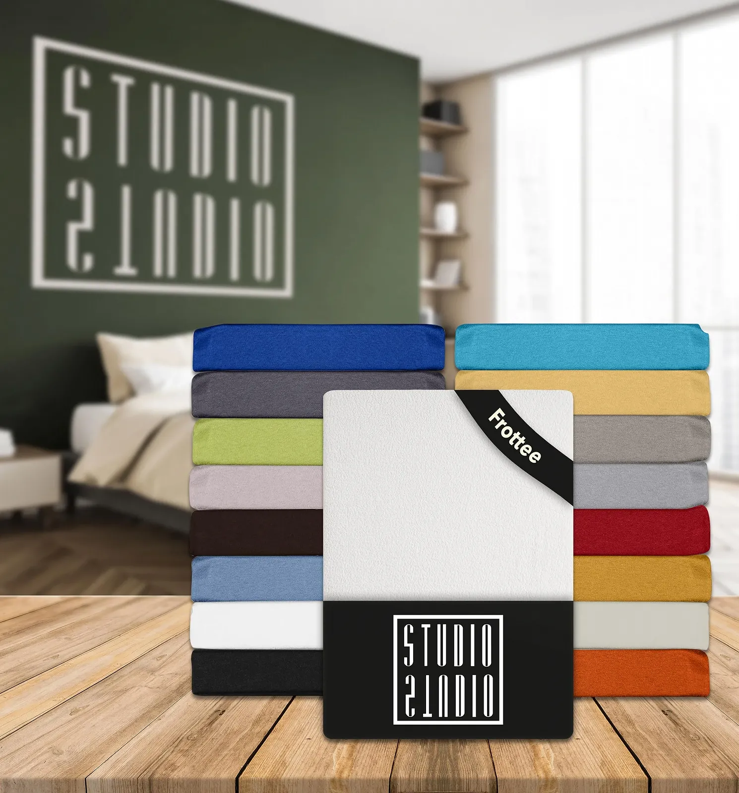 Простыня на резинке Terry STUDIO Basic 200 x 200 см, белый, фото №6 Простыня на резинке Terry STUDIO Basic 200 x 200 см, белый, фото №6