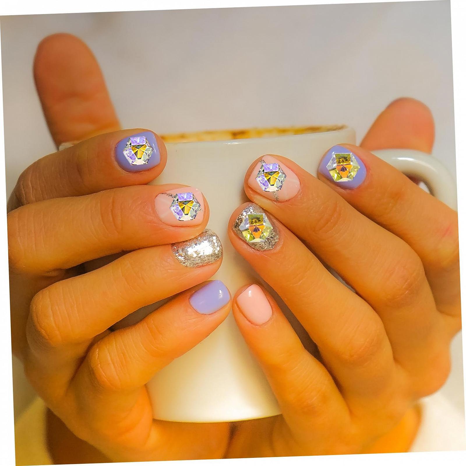 Шестигранные стразы для ногтей Healeved, 50 шт., фото №7