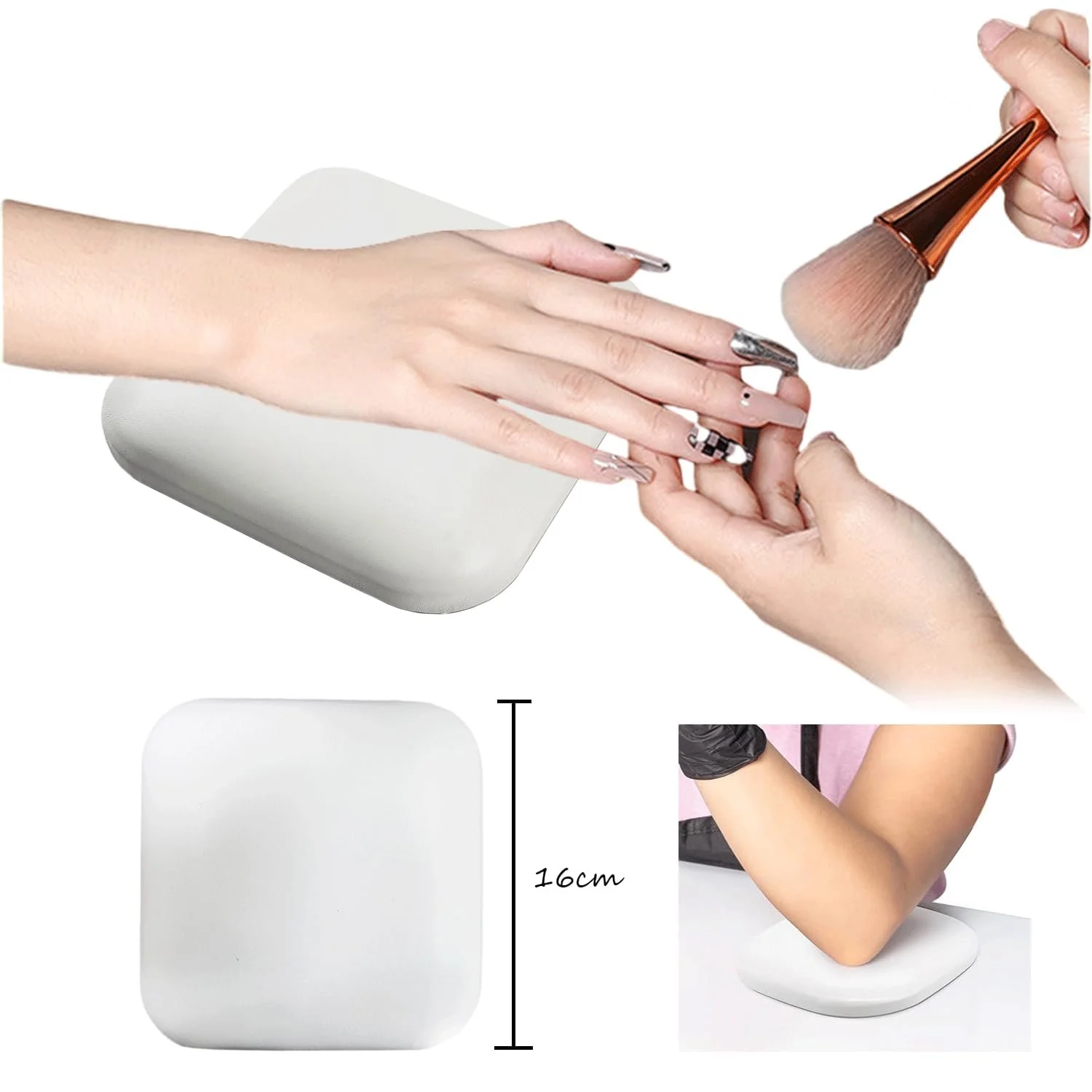 Подставка для рук Маникюрная Подушка для локтей Нескользящая, фото №2