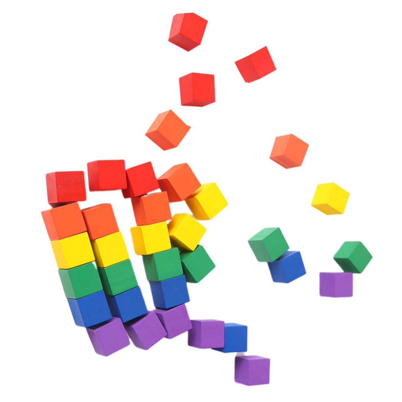 Блоки PHENOFICE Pack of 200 DIY Кольорові Кубики для Ремесел Дитячі Навчальні Порожні Куби Береза Бамбук, фото №5 Блоки PHENOFICE Pack of 200 DIY Кольорові Кубики для Ремесел Дитячі Навчальні Порожні Куби Береза Бамбук, фото №5