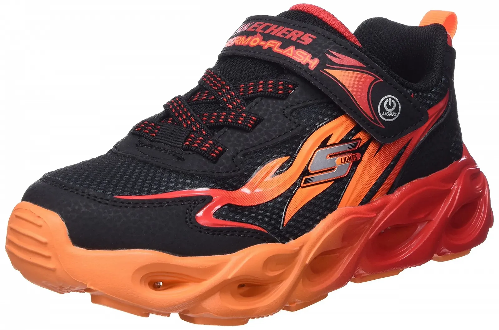 Кроссовки Skechers Thermo-Flash Blink 400106L для мальчиков, текстиль, эластичные, на липучке, размер, фото №1 Кроссовки Skechers Thermo-Flash Blink 400106L для мальчиков, текстиль, эластичные, на липучке, размер, фото №1